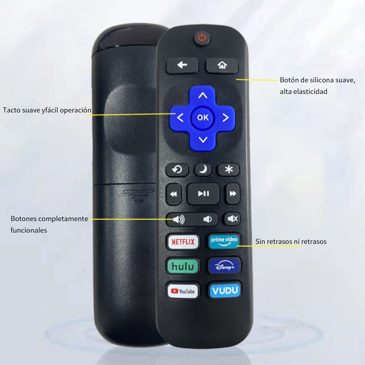 ATURE - Control Remoto Universal Para Roku Tv Negro