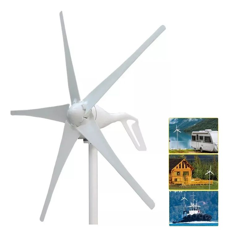 KUANGYE Kit De Generador De Turbina Eólica De 400w 24v Con 5 Aspas