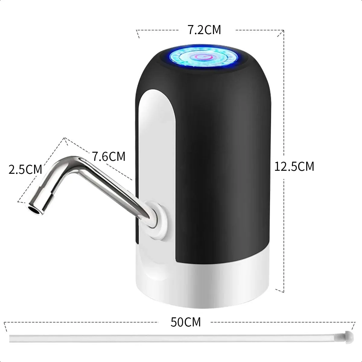 SUPERCENTER - Dispensador De Agua Automáticoacerosin Bpacarga UsbNegro