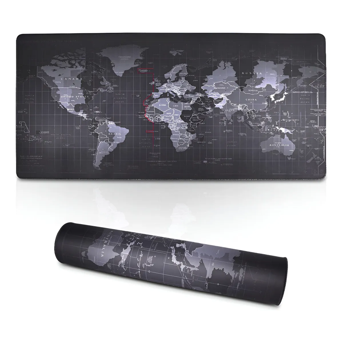 SUPERCENTER - Mouse Pad Gamer Xxl Antideslizante Mapamundi 90x40cm 3mmMapa mundimapamundi