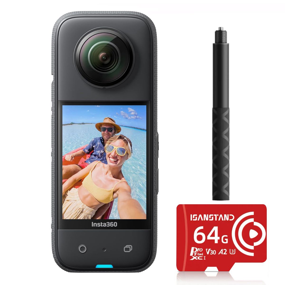 INSTA360 - Cámara Insta360 X3 360 4K Set - Reacondicionado