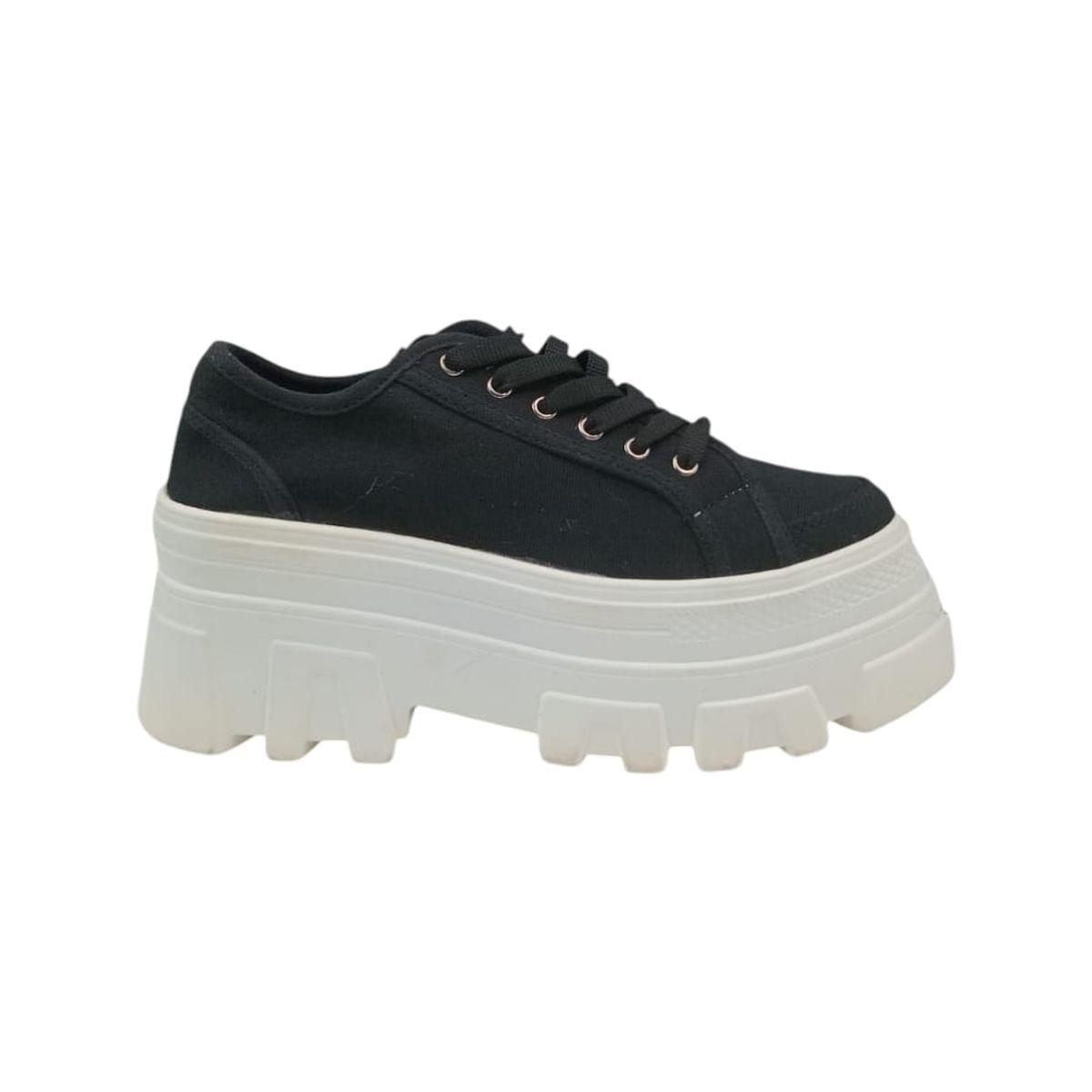 HERIEL - Zapatilla Negra Plataforma Mujer