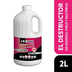 ADCLEAN - CLORO 2L  EL DESTRUCTOR DE HONGOS VIRUS Y BACTERIAS