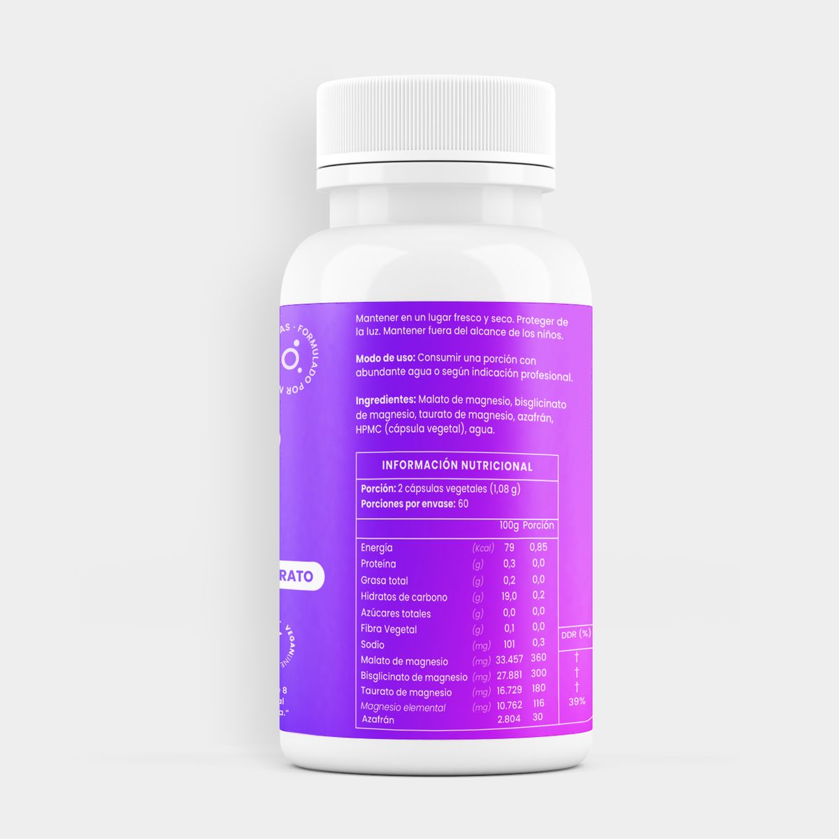 ORTOMOLECULAR - Ultra Magnesio Triple 120 Capsulas Ortomolecular