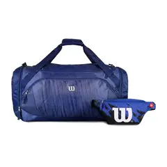 WILSON - Pack bolso Bolt azul + banano Apolo azul