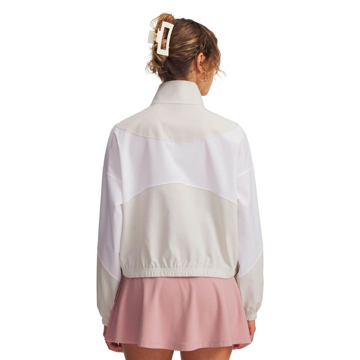 UNDER ARMOUR - Chaqueta Lifestyle para mujer Rival Woven blanco UNDER ARMOUR