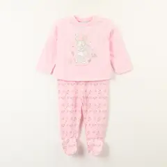 DISNEY - Conjunto Pijama Bebe Minnie Cuddle Time Rosado