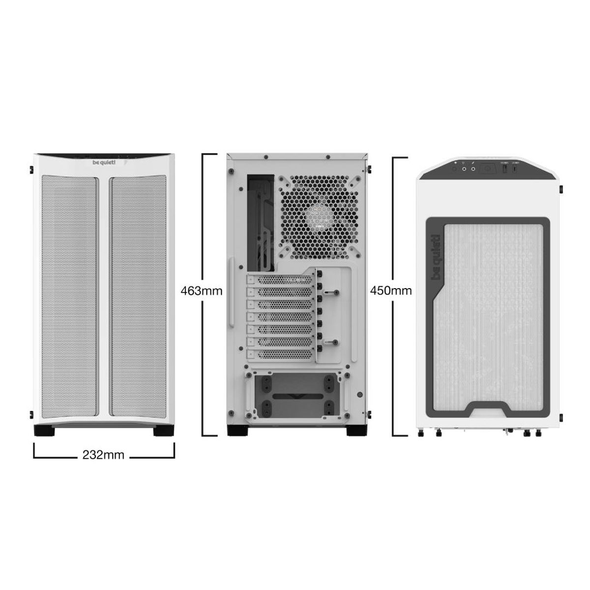 BE QUIET - Gabinete be quiet! PURE BASE 500DX White