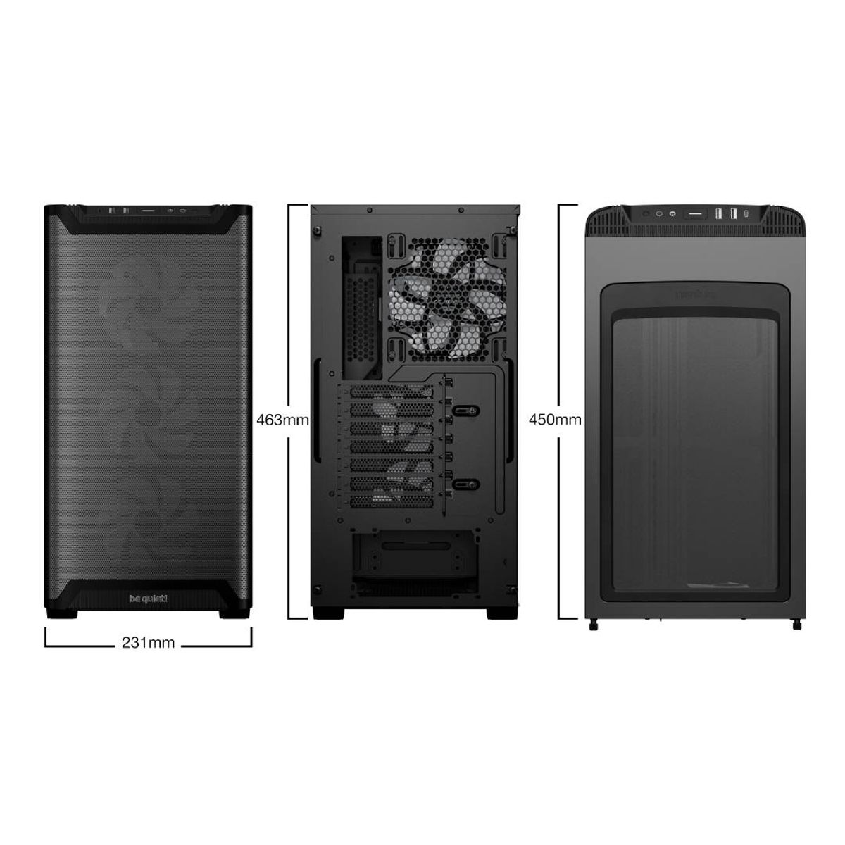 BE QUIET - Gabinete be quiet! PURE BASE 501 LX Black