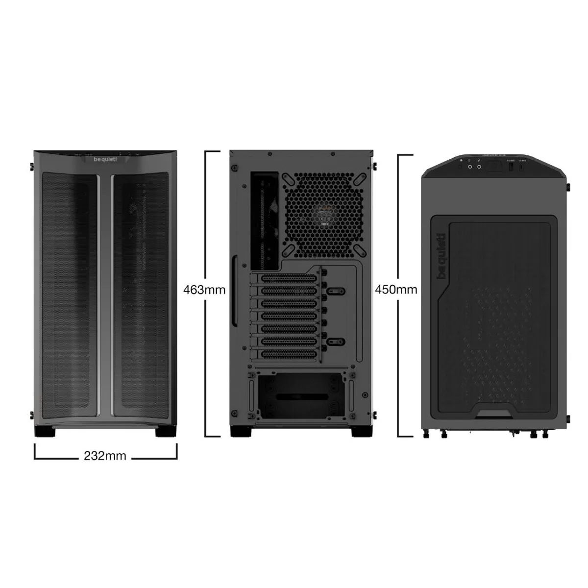 BE QUIET - Gabinete be quiet! PURE BASE 500FX Black