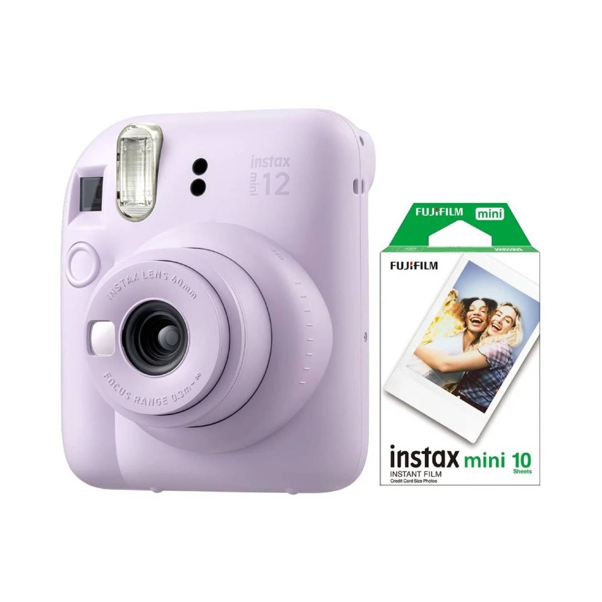 FUJIFILM - Cámara Fujifilm Instax Mini 12 Lila + 10 Film