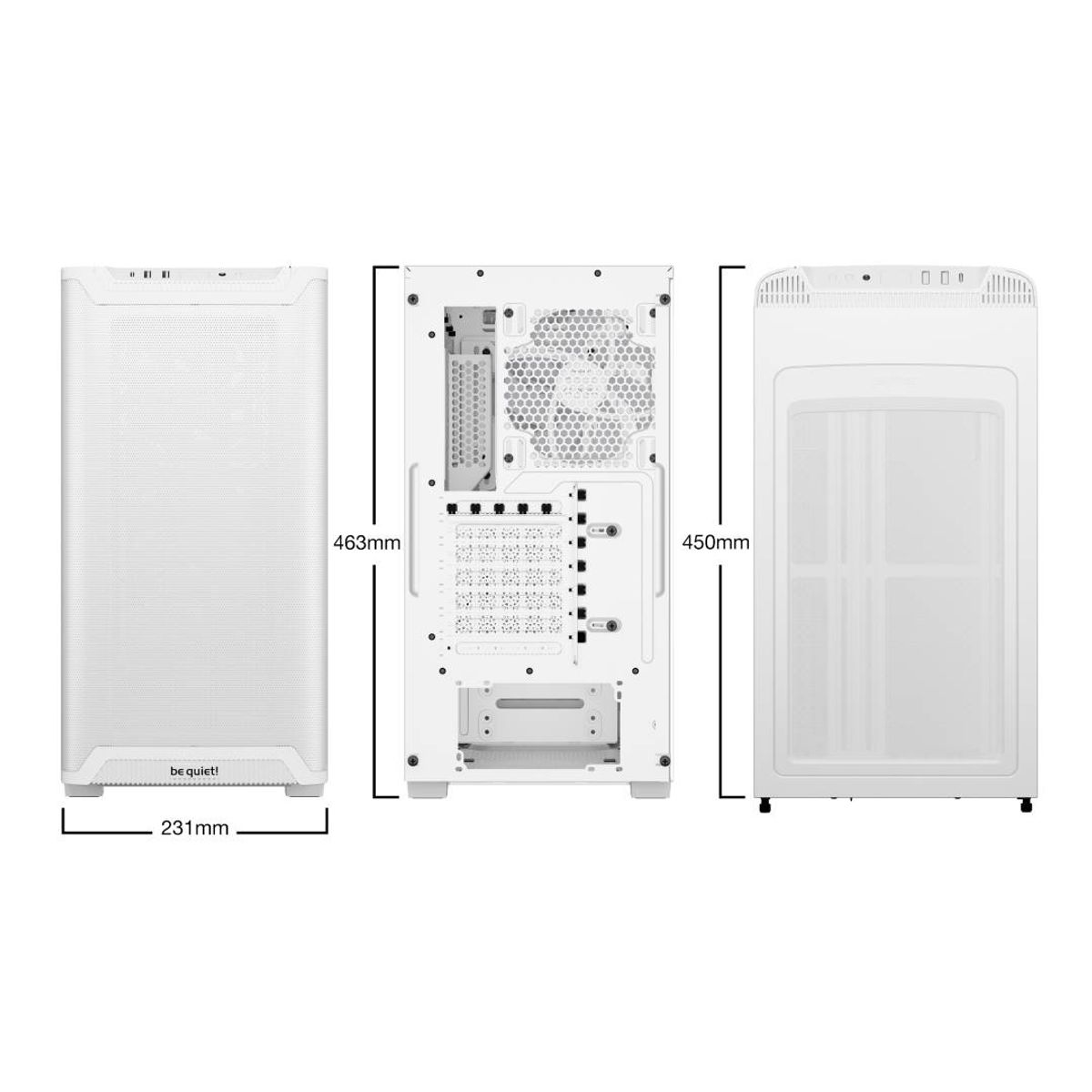 BE QUIET - Gabinete be quiet! PURE BASE 501 LX White