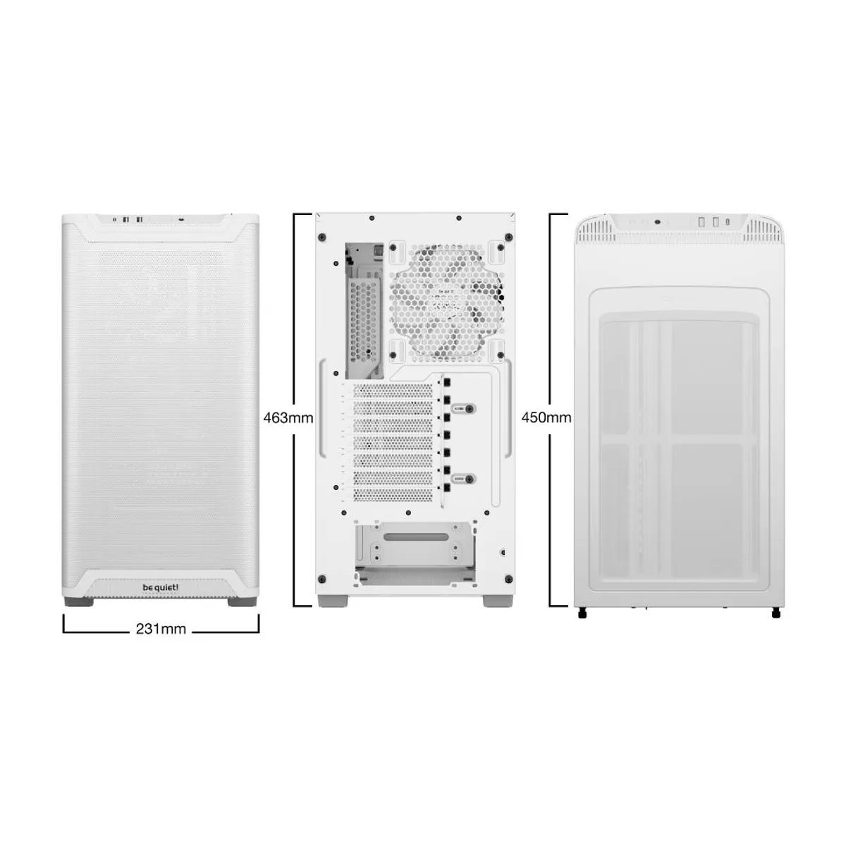 BE QUIET - Gabinete be quiet! PURE BASE 501 Airflow Window White