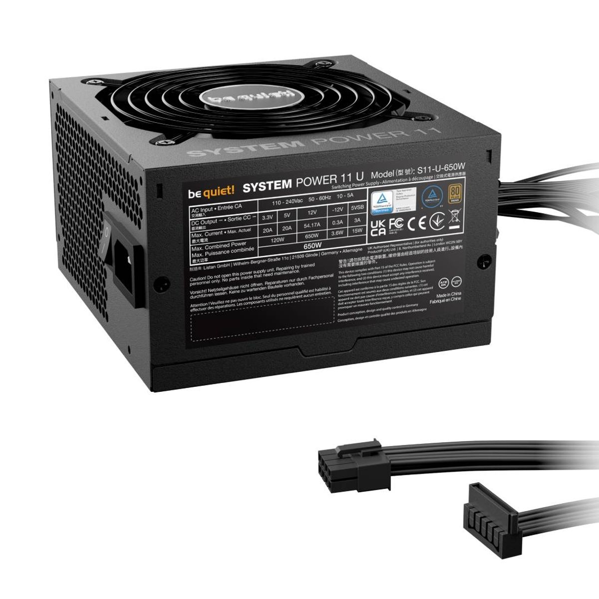 BE QUIET - Fuente de Poder be quiet! SYSTEM POWER 11 U 650W BRONZE