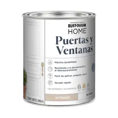 RUST OLEUM - Pinturas Puertas y Molduras Blanco Satinado 946mL