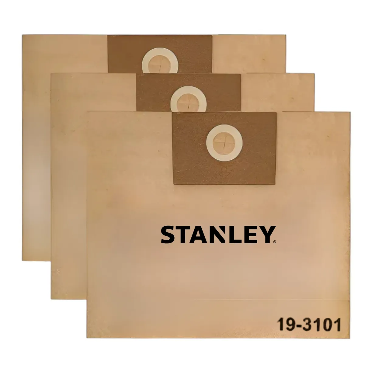 STANLEY - Pack de 3 Bolsas de Repuesto para Aspiradoras Stanley 34L-45L  3101N