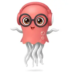 GENERICO - Pulpo Bailarín Medusa Con Música Y Luces Movimiento Rosa