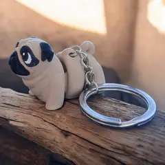 GENERICO - PUGPOP ACCESORIOS Pug Llavero