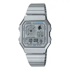 CASIO - RELOJ A130WE-7ADF VINTAGE PLATEADO