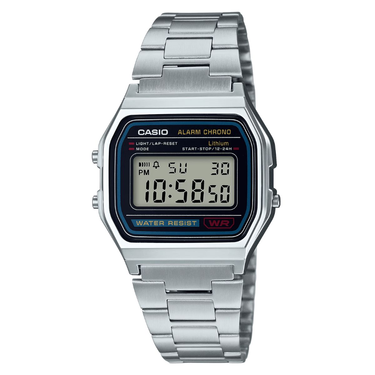 CASIO - RELOJ CASIO A158WA-1DF VINTAGE PLATEADO UNISEX
