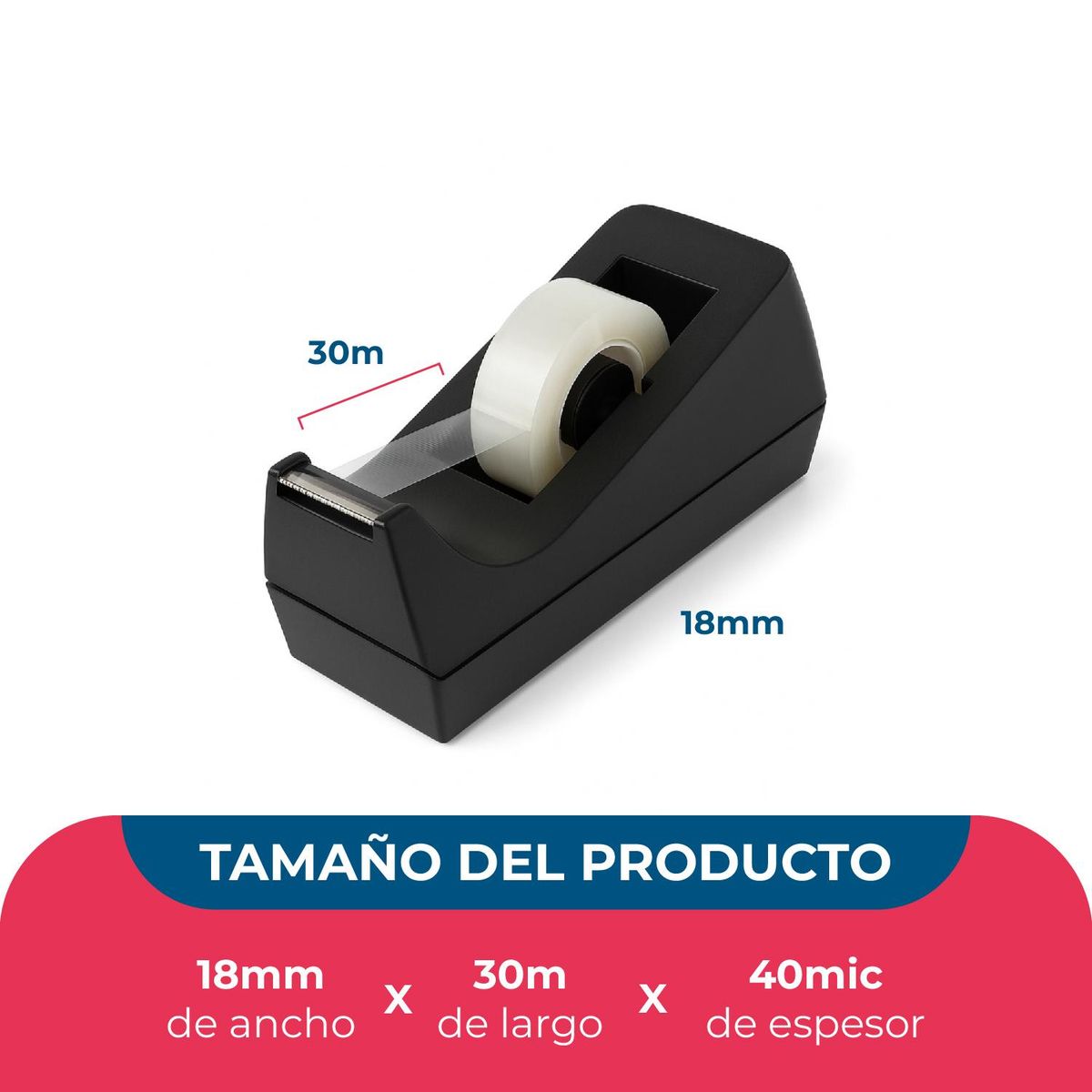 GENERICO - Cinta Adhesiva Scotch 18mm*30m Pack Mayorista - 24 uds