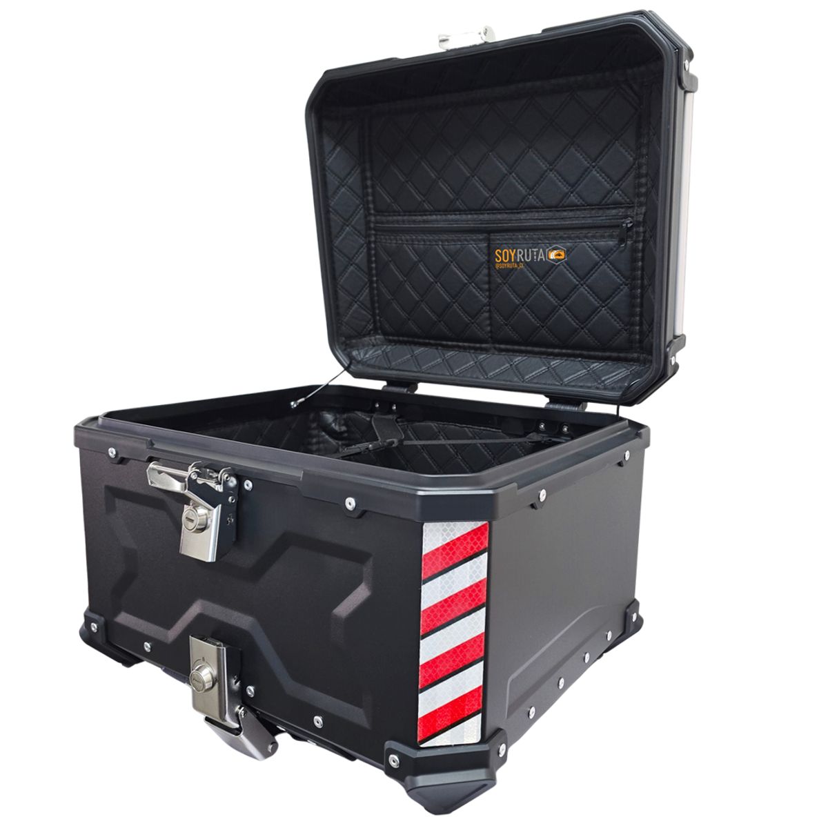 GENERICO - Top case 45 litros Aluminio Negro SRX