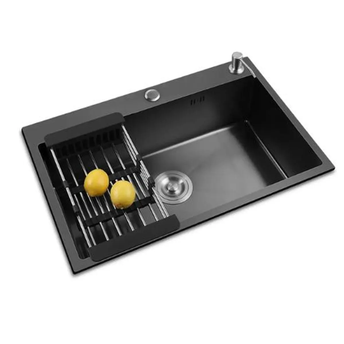 GENERICO - Lavaplatos Simple Empotrado Acero Inoxidable Bajo Cubierta