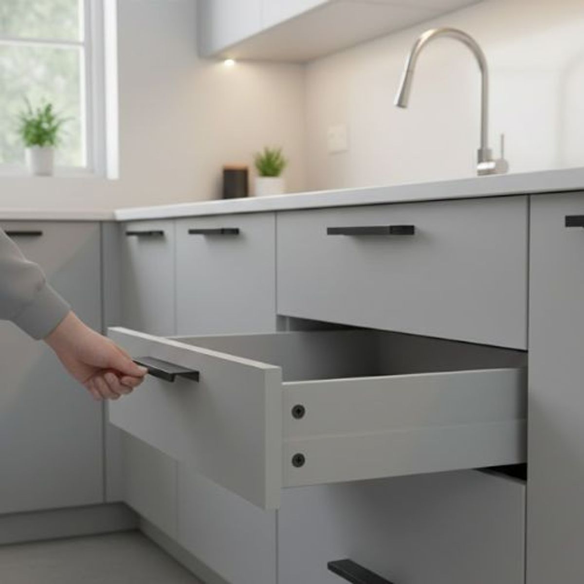 GENERICO - Tiradores Manilla Negro, Tirador Mueble Puerta 15cm 10 Unid