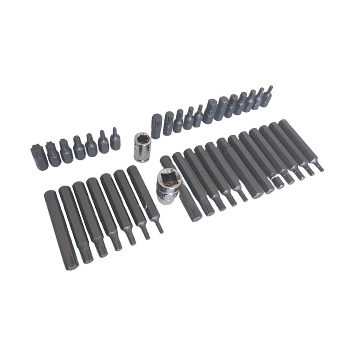 JONNESWAY - Juego de Puntas Torx, Imbus, Hexagonales - 40 Piezas