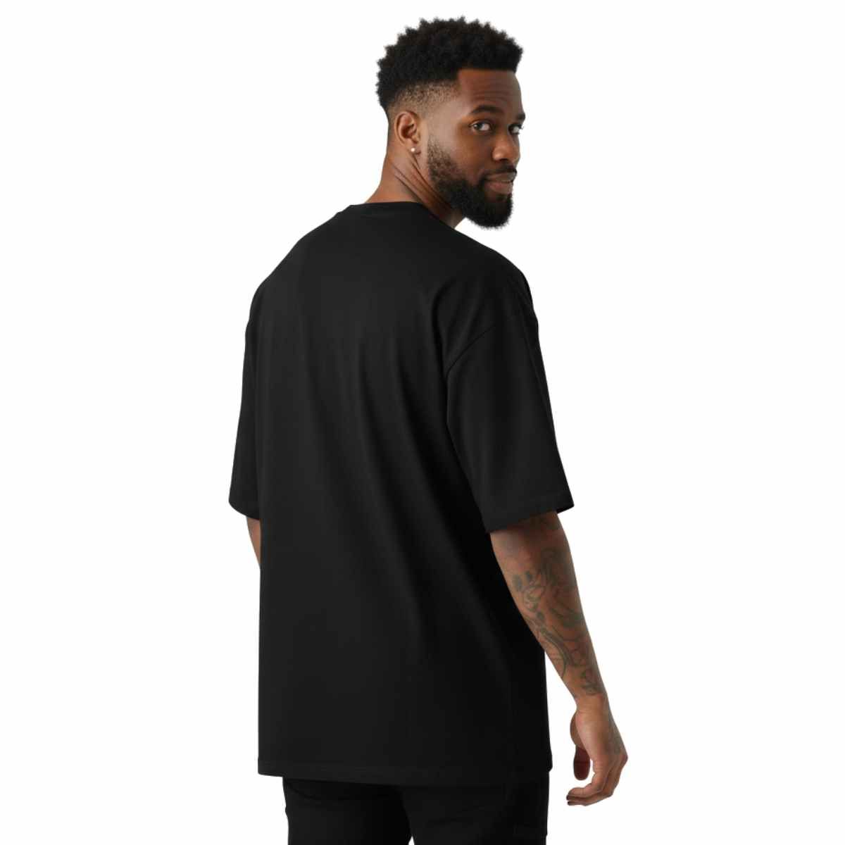 TRIPLE PLAY - Polera Oversize Streetwear 100% Algodón Love basket