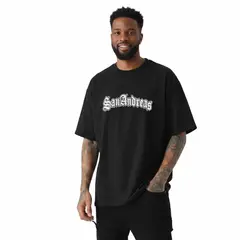 TRIPLE PLAY - Polera Oversize Streetwear 100% Algodón San Andreas