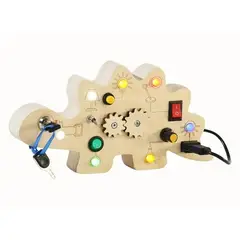 PLASTIMAR - TABLERO DE ACTIVIDADES MONTESSORI DINOSAURIO