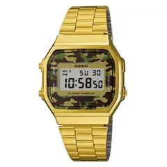 CASIO - RELOJ A168WEGC-3DF DORADO CAMUFLAJE