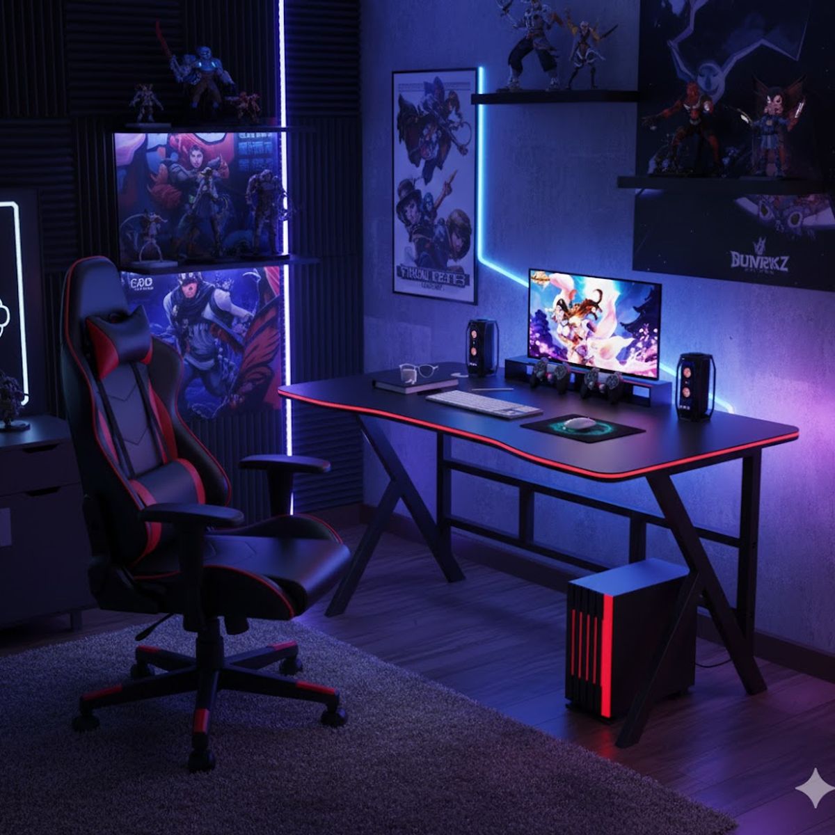 GENERICO - Escritorio Gamer - Negro