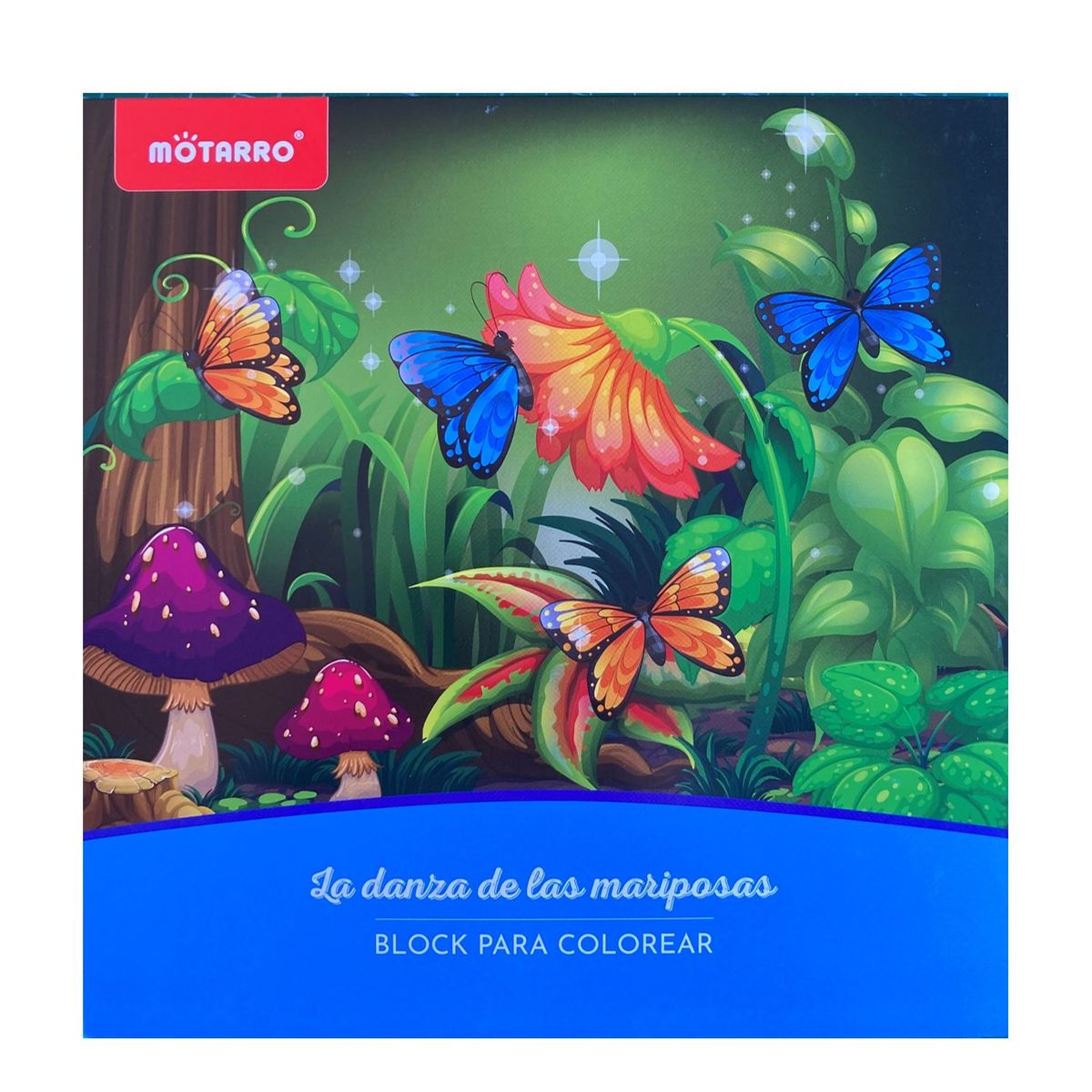 MOTARRO - Libro - Block para colorear - La danza de las mariposas