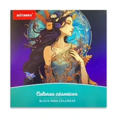 MOTARRO - Libro - Block para colorear - Colores cósmicos
