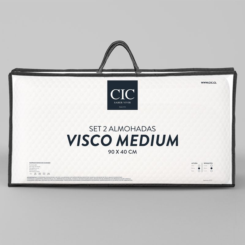 CIC - Juego De Almohadas Cic Viscoelástica King