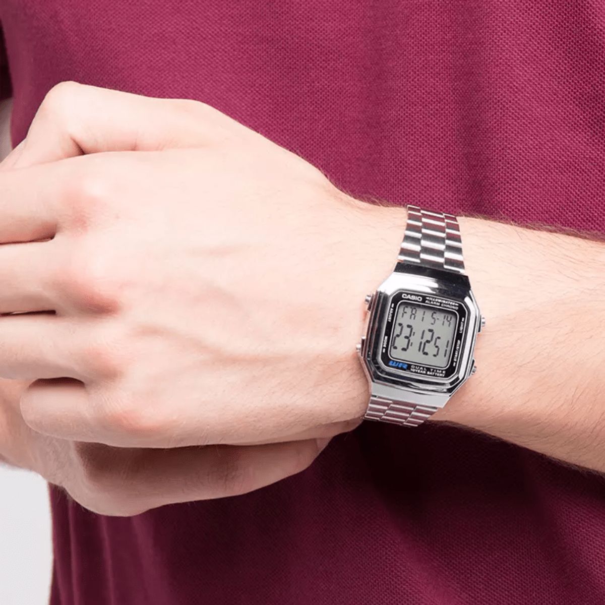 CASIO - RELOJ CASIO A178WA-1ADF PLATEADO UNISEX