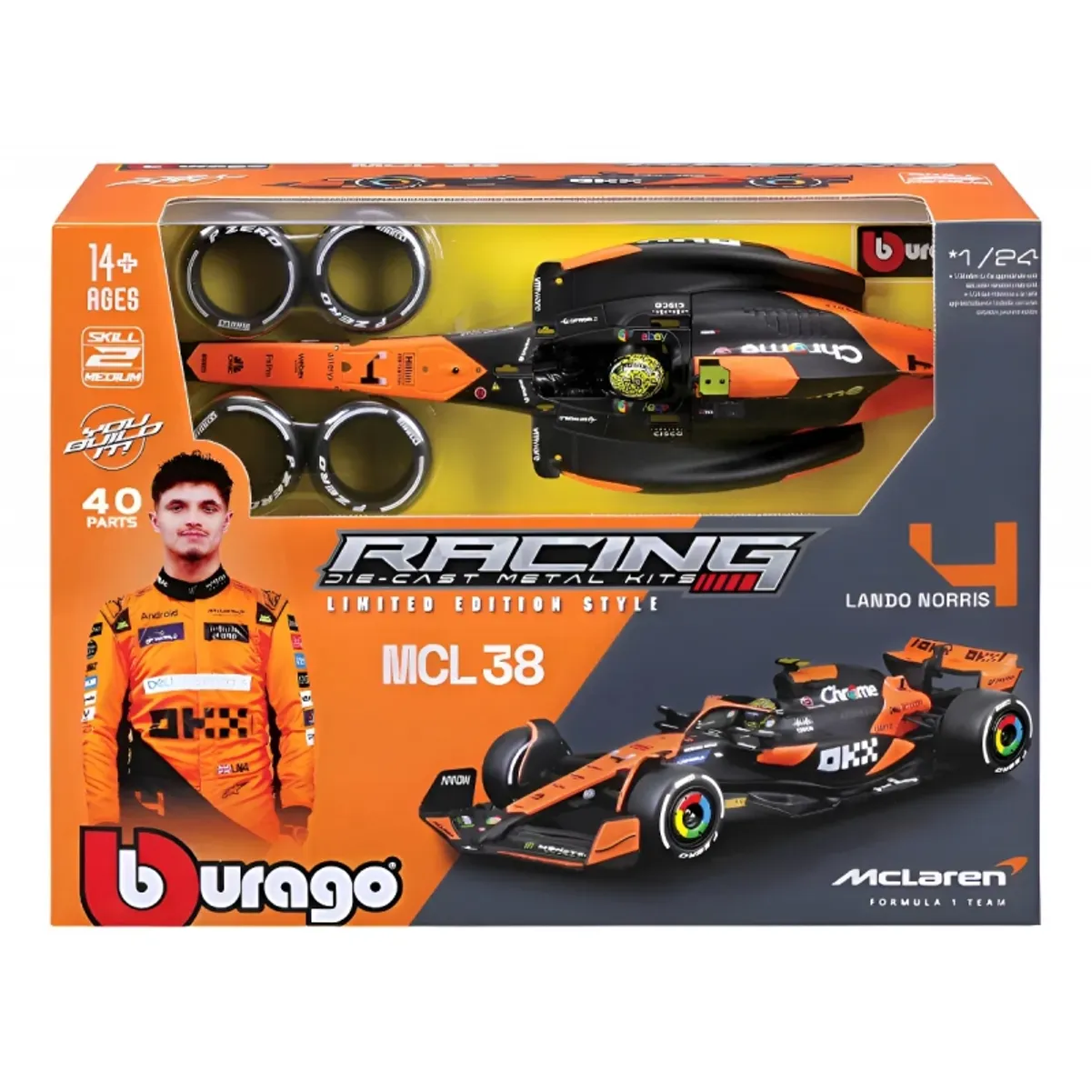 BBURAGO - BURAGO 28511 1-24 RACE FORMULA MCLAREN MCL38 MODEL KIT W