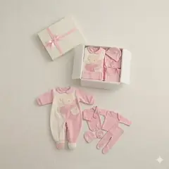 ENCANTO - Set Ajuar+ Enterito Bebé 100% Algodón Chile Listo para Regalar- Envío Gratis.