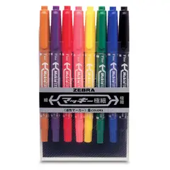 ZEBRA - Plumones permanentes doble punta