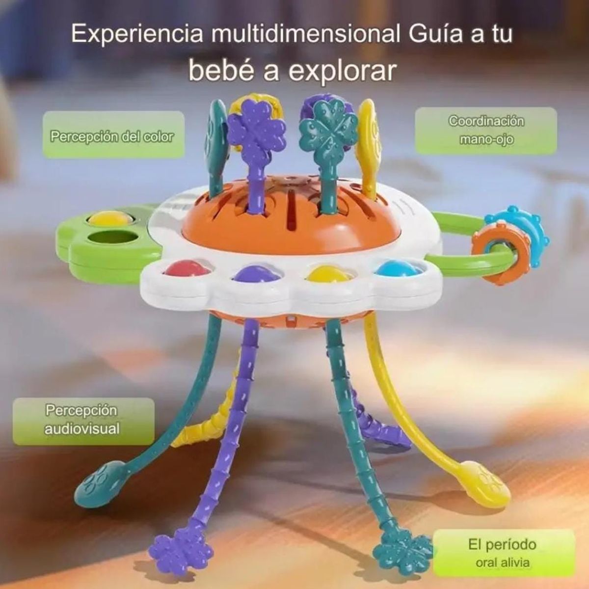 GENERICO - Búho Juguete Sensorial Montessori Cuerdas