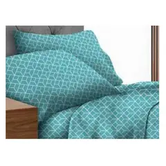 ILLUSIONS - Sábanas King De 144 Hilos Máximo Confort Deniz