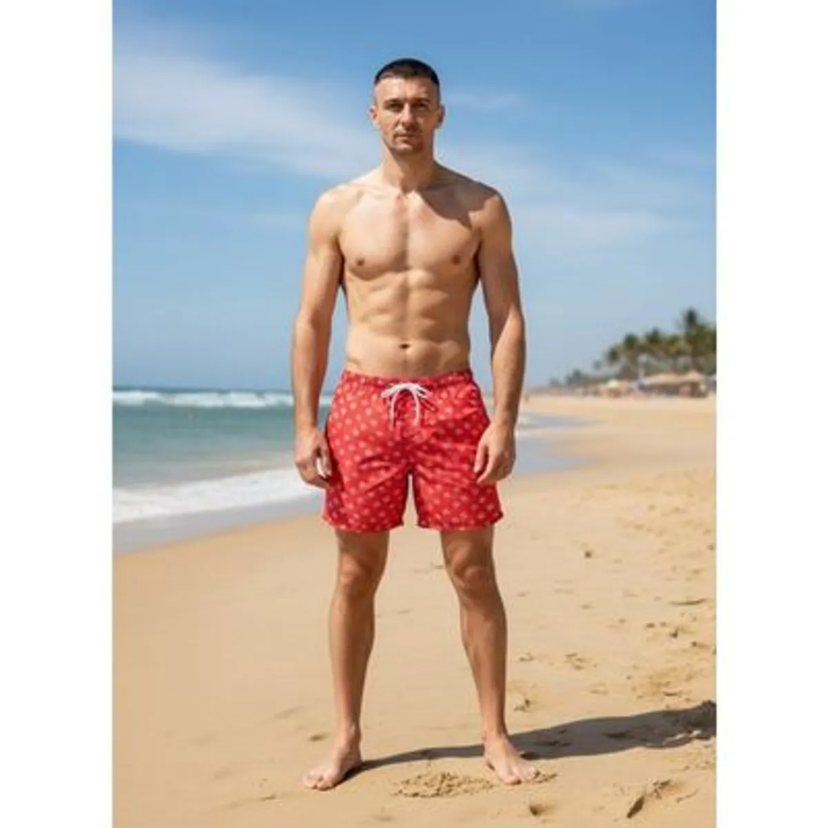 LIKE SHOP - Traje De Baño Hombre Forro Malla Bolsillos Colores Diseños 001