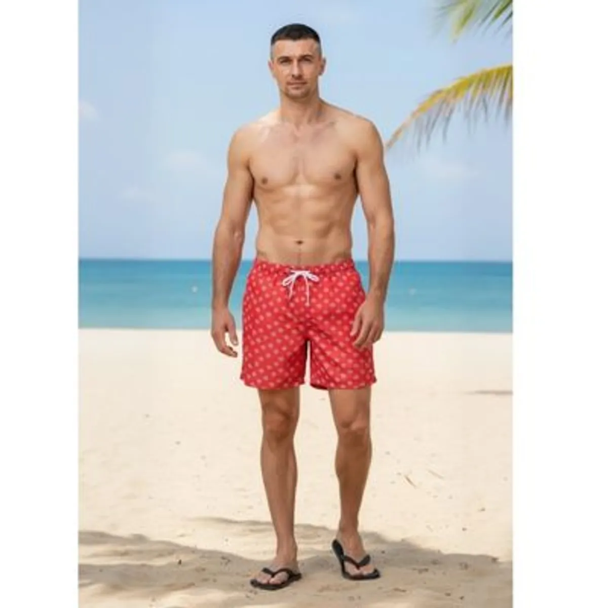 LIKE SHOP - Traje De Baño Hombre Forro Malla Bolsillos Colores Diseños 001