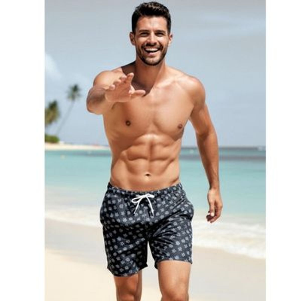 LIKE SHOP - Traje De Baño Hombre Forro Malla Bolsillos Colores Diseños 001