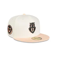 NEW ERA - Gorra 59Fifty Universidad de Chile Futbol White and Pink