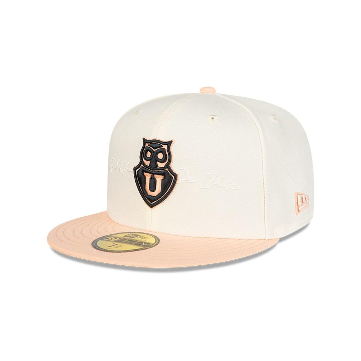 NEW ERA - Gorra 59Fifty Universidad de Chile Futbol White and Pink