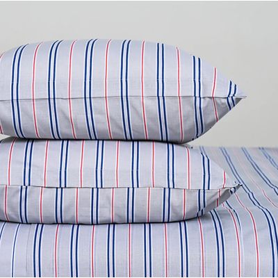 Imagen 2 del producto Juego de Sabanas 1.5 Plaza AF 144 Hilos Marino Rojo