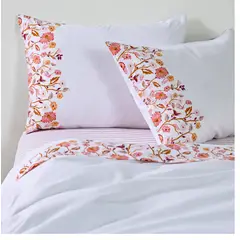 CANNON - Juego de Sabanas 1.5 Plaza AF 144 Hilos Trópico coral